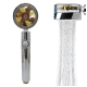 Турбо лейка с вентилятором и фильтром вращение 360° TURBOCHARGED SHOWER HEAD ЖЁЛТАЯ