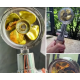 Турбо лейка с вентилятором и фильтром вращение 360° TURBOCHARGED SHOWER HEAD ЖЁЛТАЯ