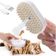 Щетка расческа с парой для кошек и собак, от USB, Steamy Brush