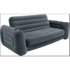 Велюровый диван Intex размером 231 x 203 x 66 см