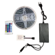 Светодиодная лента 5050RGB цветная, SMD Лента 5 метров + пульт, блок питания,12w , 60 LEDS