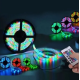 Светодиодная лента 5050RGB цветная, SMD Лента 5 метров + пульт, блок питания,12w , 60 LEDS
