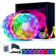 Светодиодная лента 5050RGB цветная, SMD Лента 5 метров + пульт, блок питания,12w , 60 LEDS