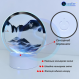 Настольная лампа песочные горы 3D ночник с USB, RGB и подставкой, движущиеся песочные часы