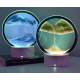 Настольная лампа песочные горы 3D ночник с USB, RGB и подставкой, движущиеся песочные часы