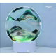 Настольная лампа песочные горы 3D ночник с USB, RGB и подставкой, движущиеся песочные часы