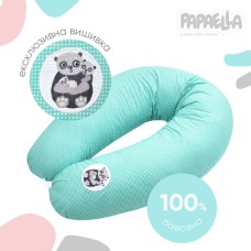 ПОДУШКА ДЛЯ БЕРЕМЕННЫХ И КОРМЛЕНИЯ 30х170 PAPAELLA ГОЛУБАЯ