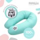 ПОДУШКА ДЛЯ БЕРЕМЕННЫХ И КОРМЛЕНИЯ 30х170 PAPAELLA ГОЛУБАЯ