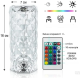 Декоративный LED светильник Настольная лампа ночник Роза с пультом RGB Crystal. Rose Diamond Table