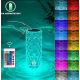 Декоративный LED светильник Настольная лампа ночник Роза с пультом RGB Crystal. Rose Diamond Table