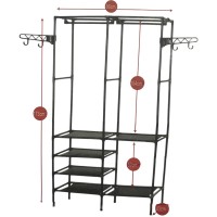 Вешалка напольная CLOSET ARMABLE JUMBO 86*43*173 AY-2038 Черный