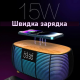 Портативная колонка Bluetooth с часами и беспроводной зарядкой NSP0384