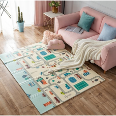 Двухстронний складной детский коврик для ползания Sticker Wall Дорога 150x180x0.8 см