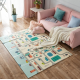 Двухстронний складной детский коврик для ползания Sticker Wall Дорога 150x180x0.8 см