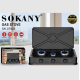 Газовая плита Sokany SK07003 настольная портативная на 3 конфорки с крышкой