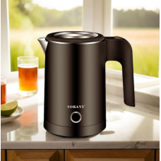 Дисковый электрический компактный мини чайник 0.5 л Sokany SK-SH-1077 600 вт
