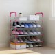 Полка для обуви Shoe Rack черного цвета на 4 ЯРУСА