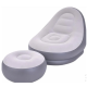 Надувной диван с пуфом Air Sofa Надувное велюровое кресло с пуфиком