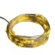 LED гирлянда от USB и Батареек 50 LED 2 в1 на 5м цвет ТЕПЛЫЙ БЕЛЫЙ