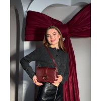 Женская сумка с длинным ремешком на 1-отделение БОРДО