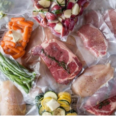 Вакуумные пакеты для вакууматора 20х500 см в рулоне пищевые для хранения еды продуктов