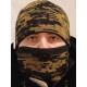Тактическая вязаная шапка балаклава Зеленый Пиксель