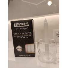 Свечи хозяйственные парафиновые "Болгария", набор 18шт 17,5см