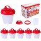Силиконовые формочки для варки яиц без скорлупы EGG Boiler