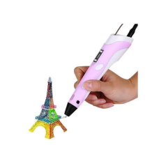 3Д ручка с LCD дисплеем Smart 3D pen-2 РОЗОВАЯ