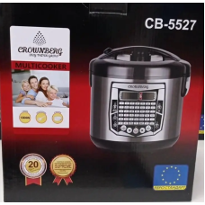 Мощная мультиварка на  42 ПРОГРАММЫ для дома Crownberg CB-5527 Мультиварка с программой "Супершеф"