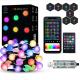Светодиодная музыкальная гирлянда RGB цветные матовые шарики 100LED