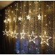 Светодиодная гирлянда "ЗВЕЗДОПАД" 2.5м 138LED 12 ЗОЛОТЫХ звезд