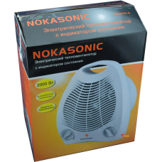 Электрический спиральный обогреватель - тепловентилятор Nokasonic 2000 Вт дуйка