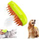 Паровая щетка массажер спрей 3 в 1 PET SPRAY MASSAGE BRUSH для вычесывания собак и кошек с паром