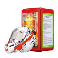 Маска противогаз из алюминиевой фольги, панорамный противогаз Fire mask защита головы