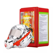 Маска противогаз из алюминиевой фольги, панорамный противогаз Fire mask защита головы