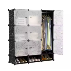 Пластиковый шкаф - органайзер для вещей и обуви Storage Cube Cabinet 110х37х127 см