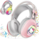 Навушники Bluetooth накладні з RGB підсвічуванням та Hello Kitty PG-706H
