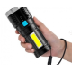 Фонарь ручной аккумуляторный до 200 м, с USB-зарядкой, X-509-4LED+COB