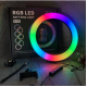 Кольцевая LED лампа для селфи MJ26 RGB