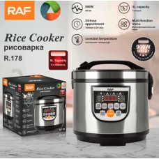 Мультиварка-рисоварка RAF с многофункциональным меню и антипригарной чашей 5л электрическая 900Вт