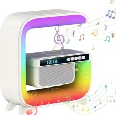 Настольная смарт лампа-ночник 3в1 с беспроводной зарядкой и Bluetooth-колонкой G3 15 Вт
