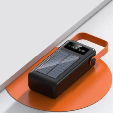 Power Bank с солнечной панелью и проводами 60000 YM-636 CX Черный