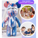 Флюидный медвежонок Punk Fluid Bear Bearbrick с красками, набор для творчества сделай сам DIY мишка
