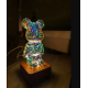 Светодиодный Медведь 3D Фейерверк Ночник Разноцветный Bearbrick
