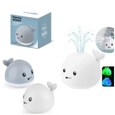 Игрушка для ванной Кит с фонтаном светящийся