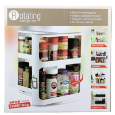 Многофункциональный поворотный органайзер для специй Rotating storage rack