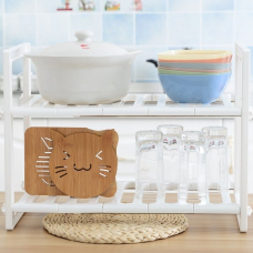 Регулируемая кухонная полка для хранения Kitchen Rack 38-70 см