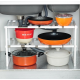 Регулируемая кухонная полка для хранения Kitchen Rack 38-70 см