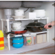 Регулируемая кухонная полка для хранения Kitchen Rack 38-70 см
